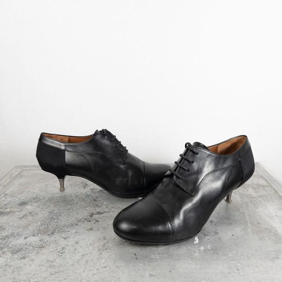 𝅺Vintage Dries Van Noten Kitten Heel Oxford VERY RARE Authentic Lace Up - Picture 4 of 9